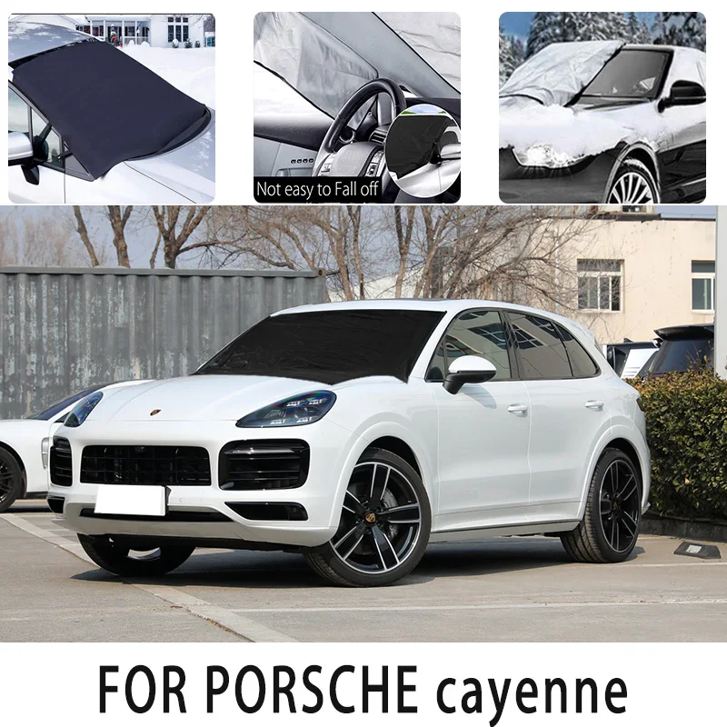 

Car snowcover frontcover for PORSCHE cayenne auto heat insulation sunshade Antifreeze wind Frost prevention car accessories