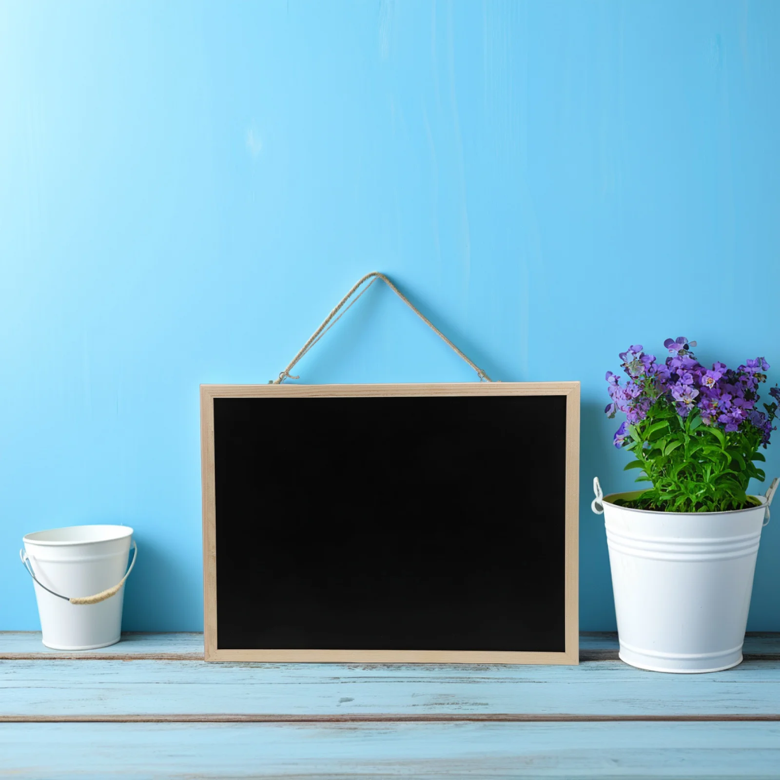 

Wooden Frame Blackboard Small Chalk Board for Wall Hanging Decorative Sign Office Home Use Portable Reusable Surface