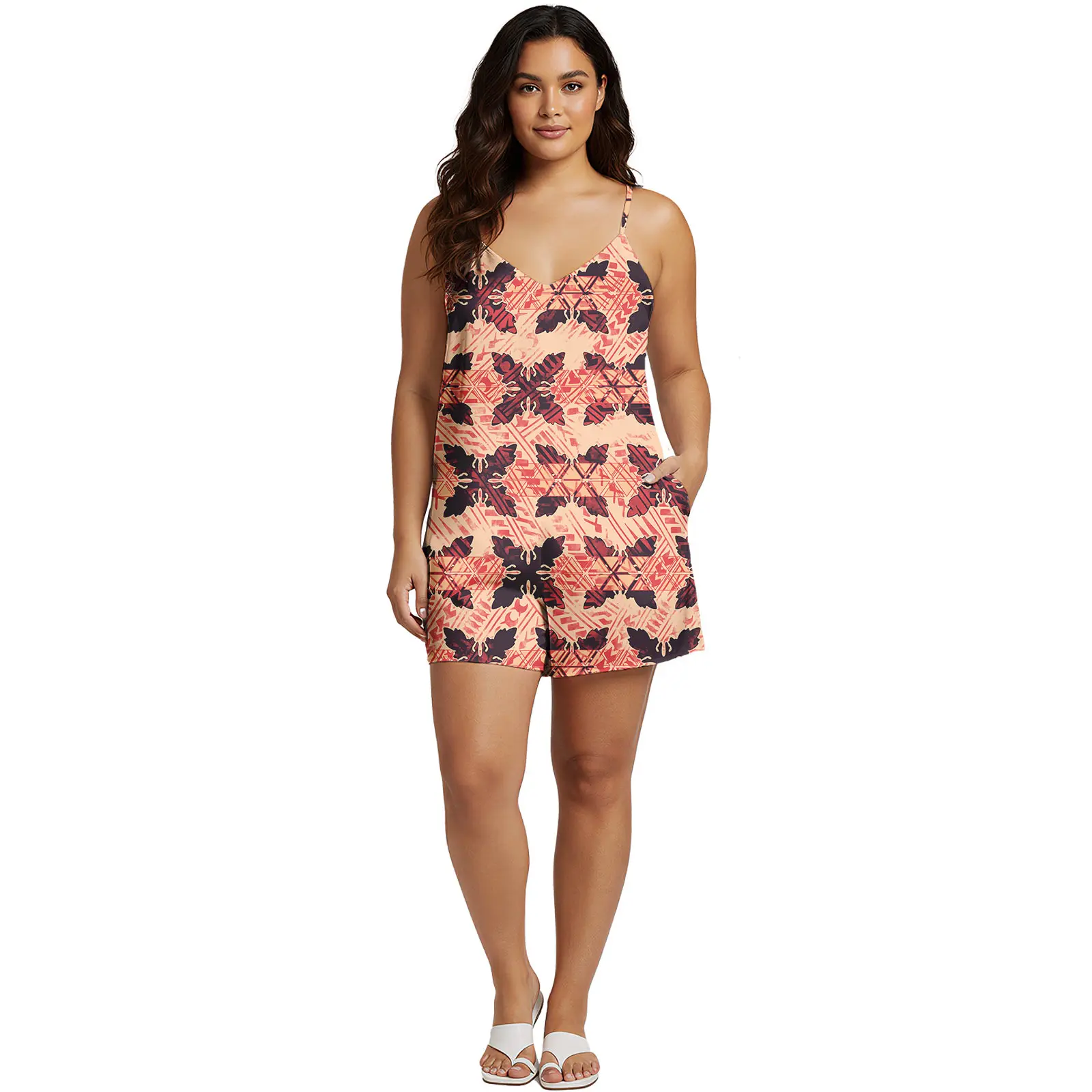 Hawaiian Beach Style Custom Ladies Jumpsuits Over Size Samoan Casual Loose Clothes Polynesian Trendy Top Quality Women Romper