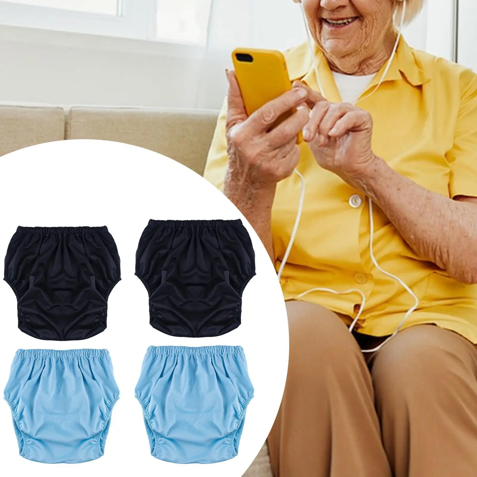 حفاضات قماشية للبالغين ناعمة لكبار السن والمعاقين للنساء والرجال #4
