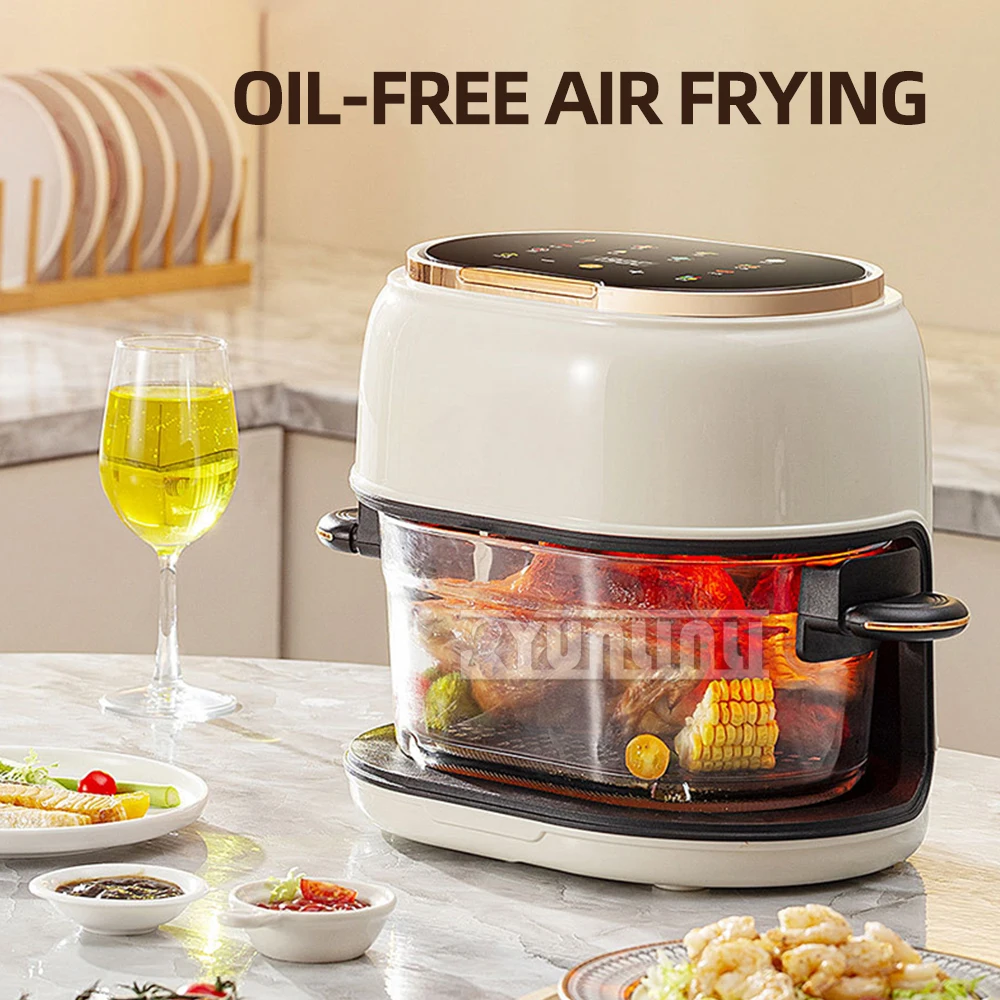 Intelligent Oil-free Fryer 4L Electric Air Fryer Household Transparent Visible Freidora De Aire Horno Sin Aceite