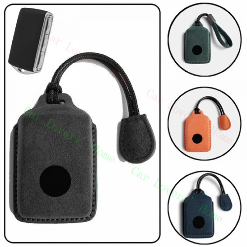 

A++Suede Leather Car Key Case Cover For Volvo XC60 XC90 S60 S90 V90 T5 T6 T8 XC70
