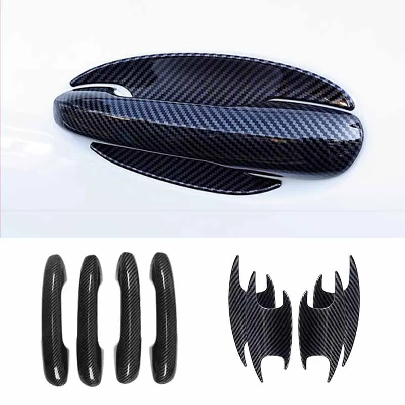 

Car Door Handle Cover Door Bowl Sticker carbon fiber pattern For Mercedes-Benz GLE GLS W167 X167 2022-2024 Auto Accessories