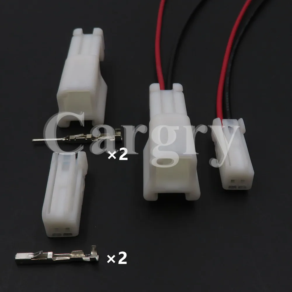 

Комплект из 2-х 2-контактных автомобильных разъемов для подключения атмосферной подсветки, сборка AC, автомобильный коннектор 6098-5071 6098-5070 для Honda Toyota