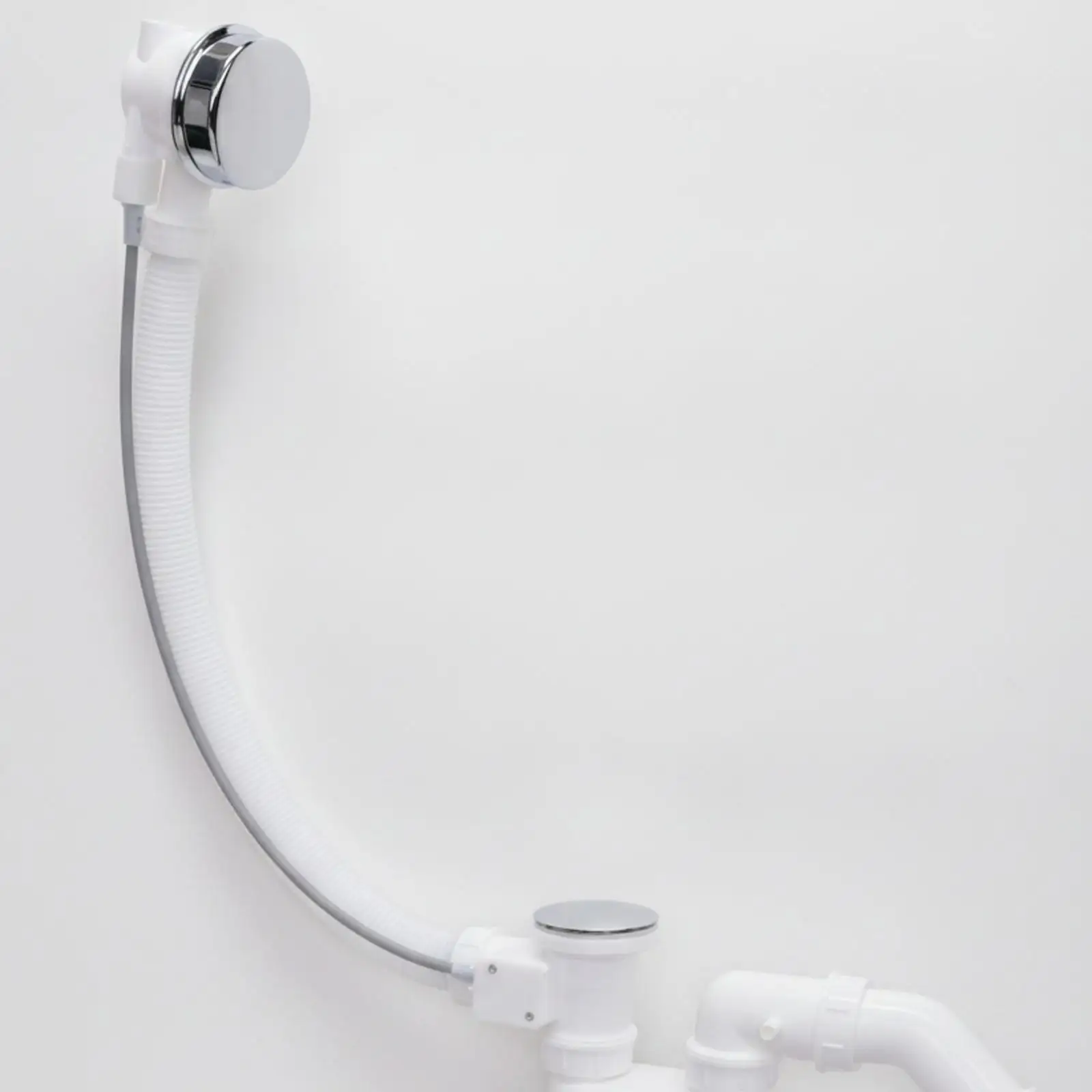 Leak Proof Bathtub Drain Assembly with Flexible Pipe and Lift Control for Bath Waste and Overflow