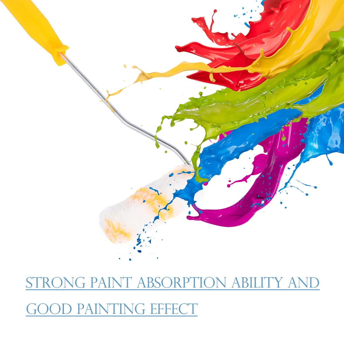 

1Set Mini Paint Roller Small Paint Roller Kit Durable Tool for Doors Windows Trim Baseboards Interior Wall Painting