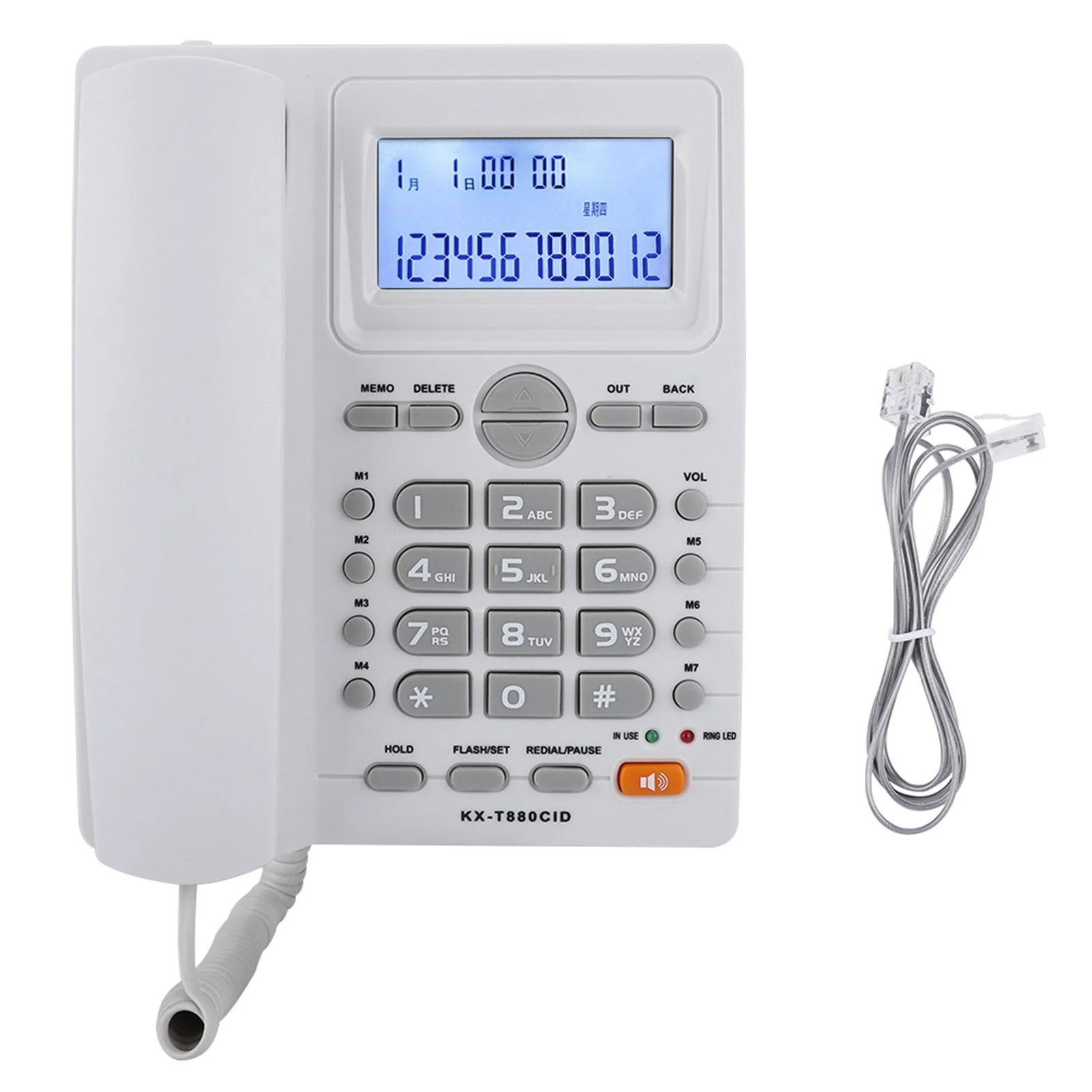 Dual port Extension Set Corded Telephone With Caller ID Display With Speakerphone