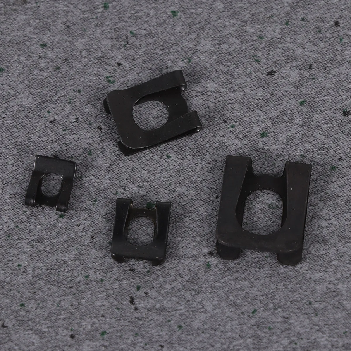 40Pcs Anti-Loosening Dk Retaining Ring Clips Car Retainers Premium Metal Auto Fasteners Blackened Surface