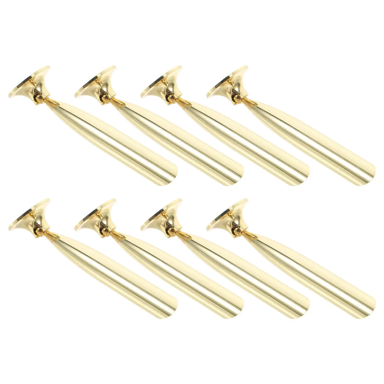 8Pcs Metal Desk Pen Holder Single Hole Stable Base for Signing Reception Desk Fountain Pen Display Holder Desktop Pens with Base