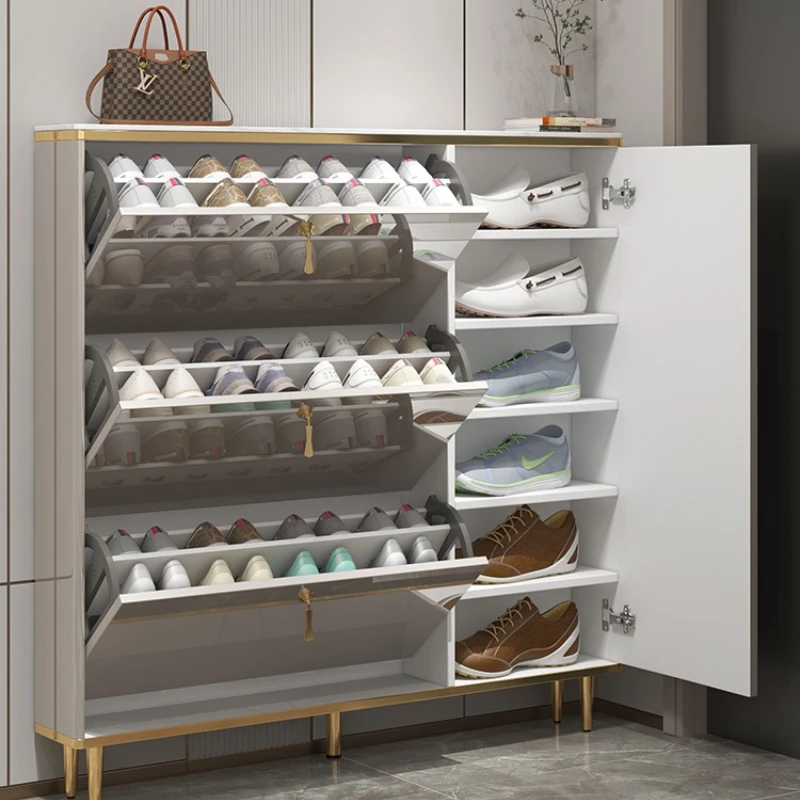 Vertical Stand Shoe Cabinets Disinfecting Bedroom Drawer Patio Shoe Cabinets Folding Nordic Armoires De Salon House Furnitures - Image 4