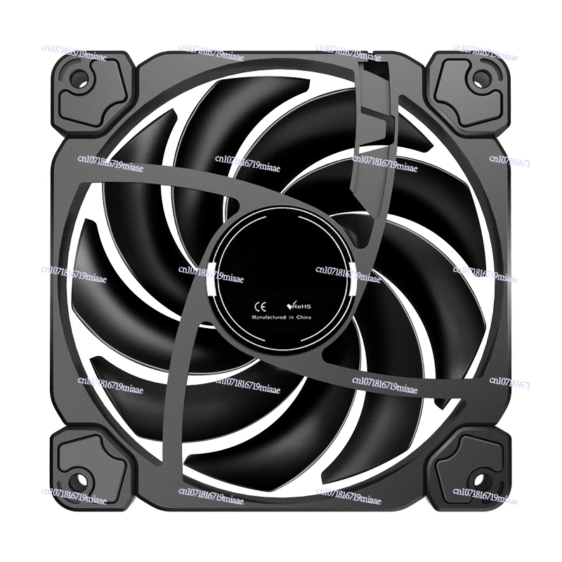 Computer case fan HF120 high air pressure cold exhaust fan 12CM silent sickle blade