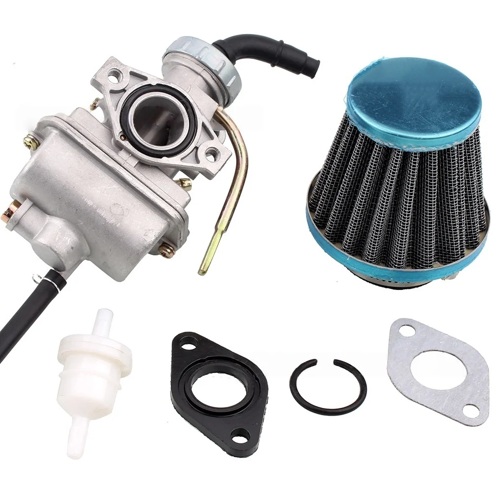 

Motorcycle PZ20 Carburetor Air Filter Gasket Oil Filter Kit for 50cc 70cc 90cc 110cc 125cc ATV Go kart Dirt Bike Honda CRF50F