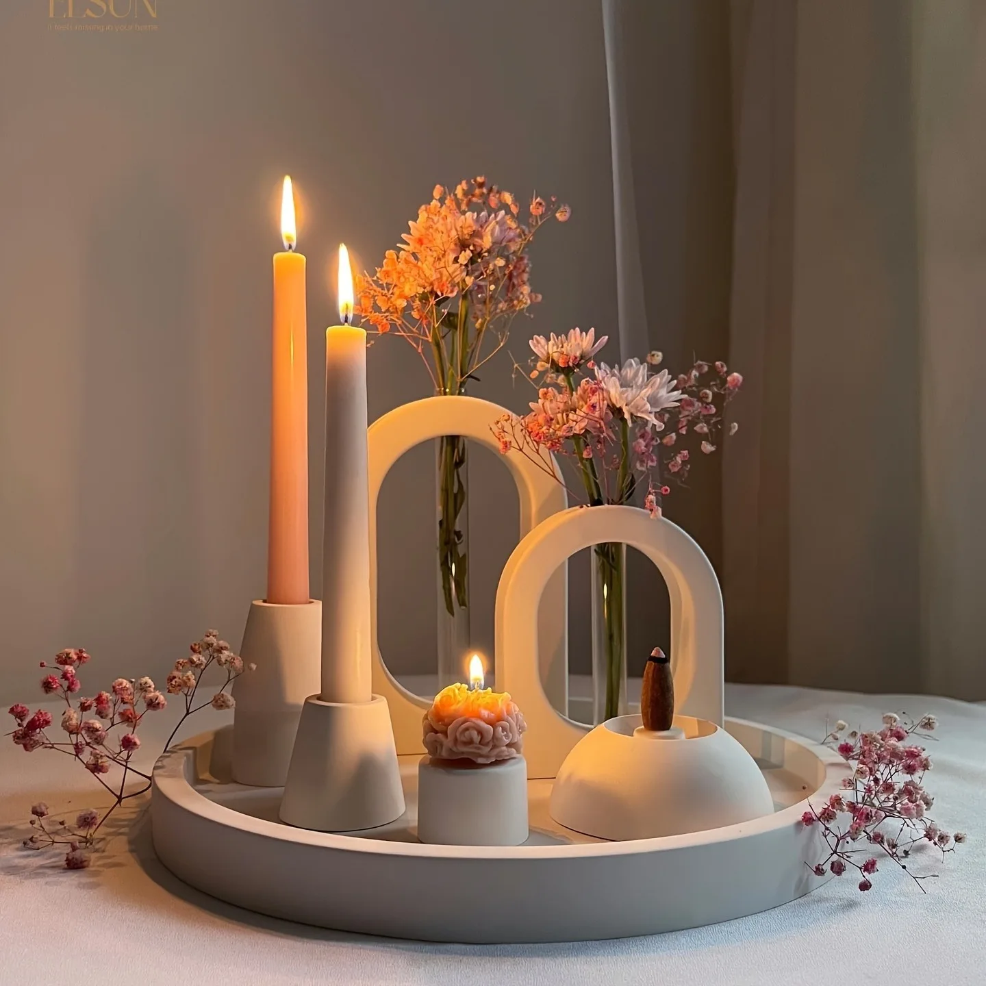 Силиконовая форма для гидропонной вазы «сделай сам», круглая арочная испытательная трубка, ваза для аквакультуры, форма для гипса и цемента, капельная форма из смолы, домашний декор