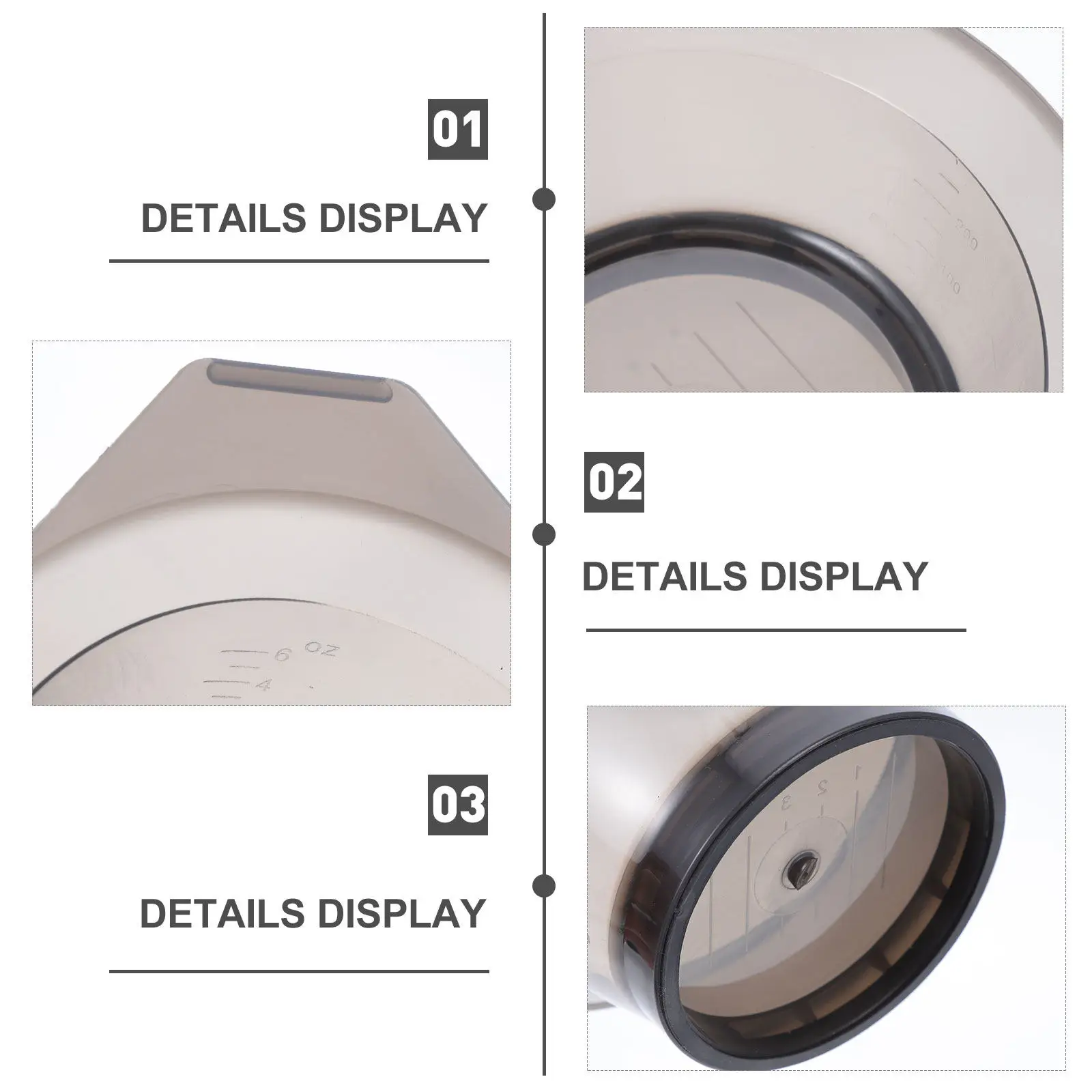 

1Set Hair Dye Tools Set Professional Transparent Bowl with Graduated Scale Accurate Mixing for Hair Coloring Salon Use Stirring