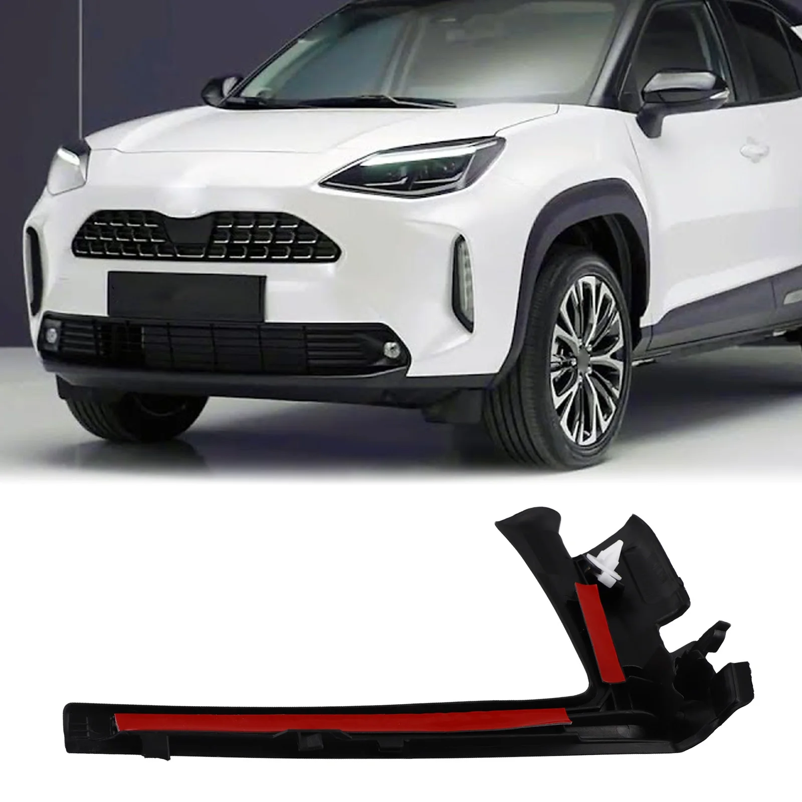 

Car Left Windshield Wiper Side Cowl Trim Cover Seal 53867-52160 For Toyota For Yaris 2015-2017 Front Windshield Deflector