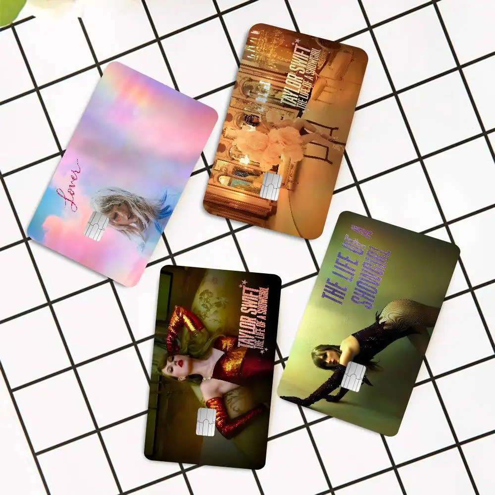 T-Taylor S-Swift Cute Laser Effect Bank Card Stickers Removable Multi Scene Craft Decor - view 6