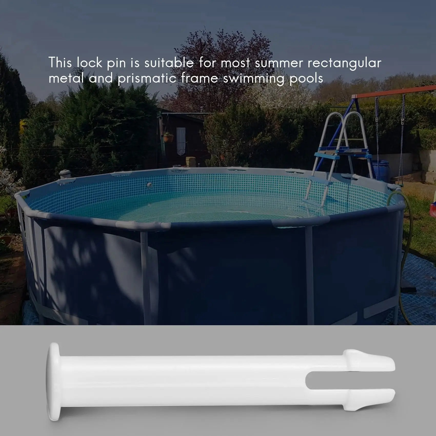 A18E-24Pcs دبابيس وصلة حمام السباحة ABS، 6 سم/2.36 بوصة مجموعة أغطية الأختام لقطع غيار حمام السباحة انتكس 28270-28273