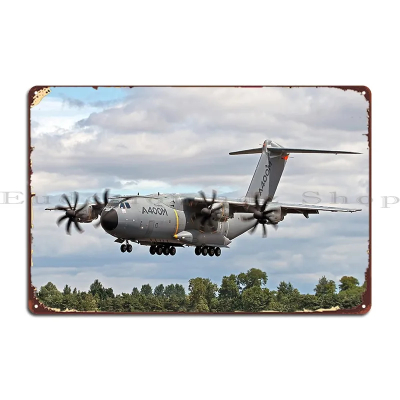 Airbus A400m Metal Plaque Wall Decor Kitchen Pub Mural Club Printed Tin Sign Poster