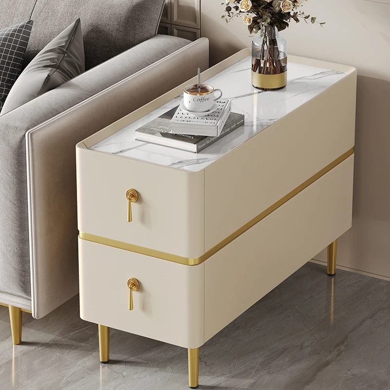 مصنع مخصص أريكة طاولة جانبية متعددة الوظائف منضدة غرفة نوم السرير طاولة القهوة الخشبية الحد الأدنى #1