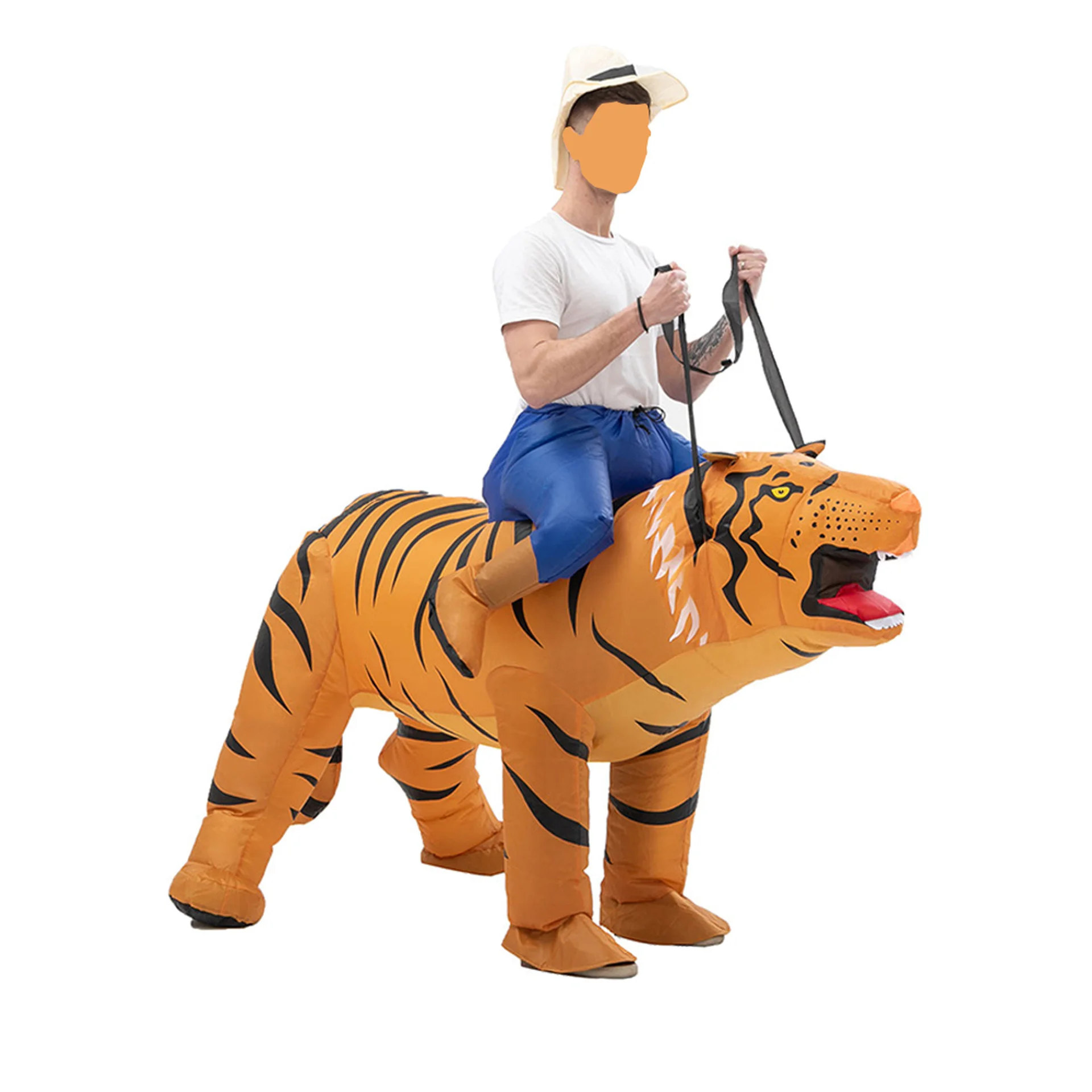 Halloween Inflatable Costumes Tiger Rooster Pig Bear Inflatable Costumes Animals Chinese Zodiac Parent-child Costumes