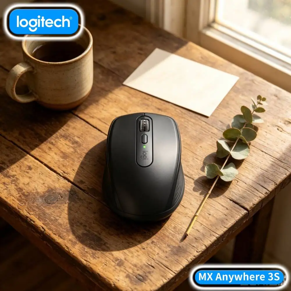 Productivity MX Anywhere 3S - 8000 DPI, MagSpeed Scroll, 3-Device Connect, Perfect for Toy Product Presentation & Office
