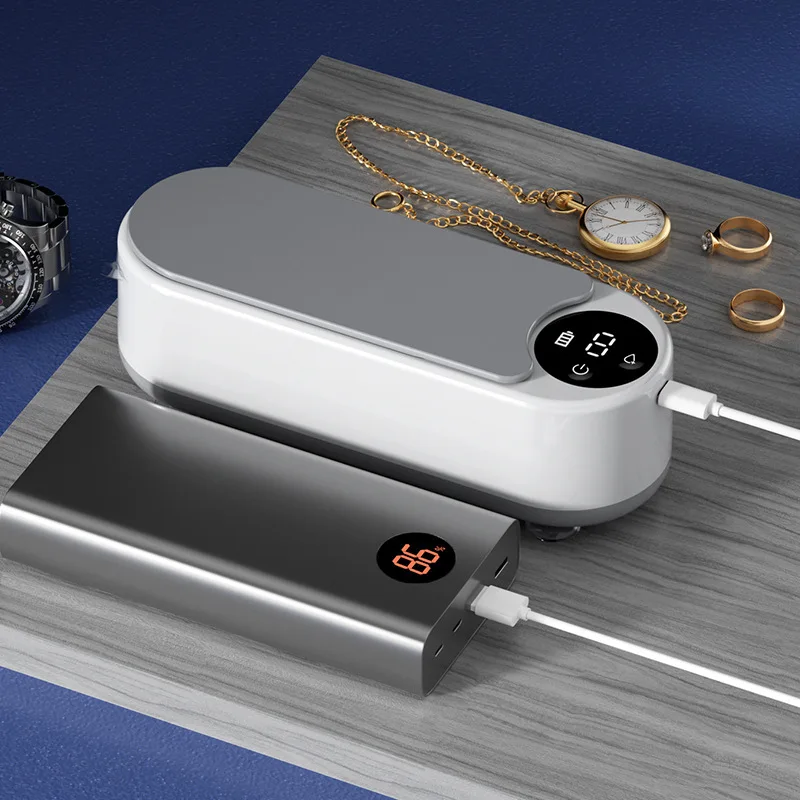 آلة التنظيف بالموجات فوق الصوتية آلة تنظيف النظارات المنزلية الأقواس علبة عدسات لاصقة للمجوهرات #2