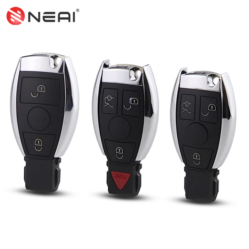 

Чехол с дистанционным управлением на 2/3/4 кнопки для Mercedes Benz A B C E S W202 W203 W204 W210 W220 NEC BGA, бесключевой доступ, необрезанное лезвие