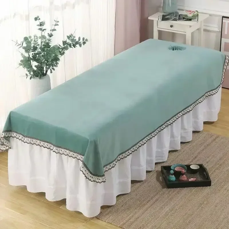 Crystal Lace Velvet Massage Table Bed Sheet Spa Table Massage Table SPA Bedspread Sabanas Camas for Beauty Salon