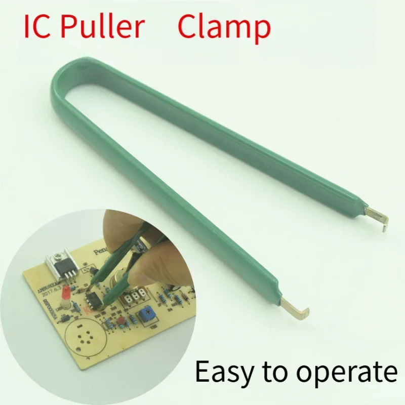 1pcs Ic Puller Chip Component Gripper Direct Insertion Type Easy To Remove Tweezers Integrated Block Puller U-shaped Clip
