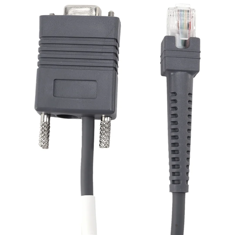 ABBG-10X LS2208 RS232 كابل تسلسلي CBA-R01-S07PAR لرمز ماسح الباركود LS2208 6.5 قدم