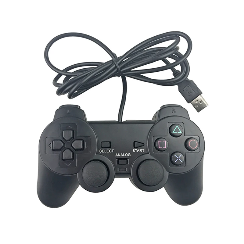 Wired USB Game Controller For WinXP/Win7/Win8/Win10 For Computer Laptop Black Gamepad Joystick