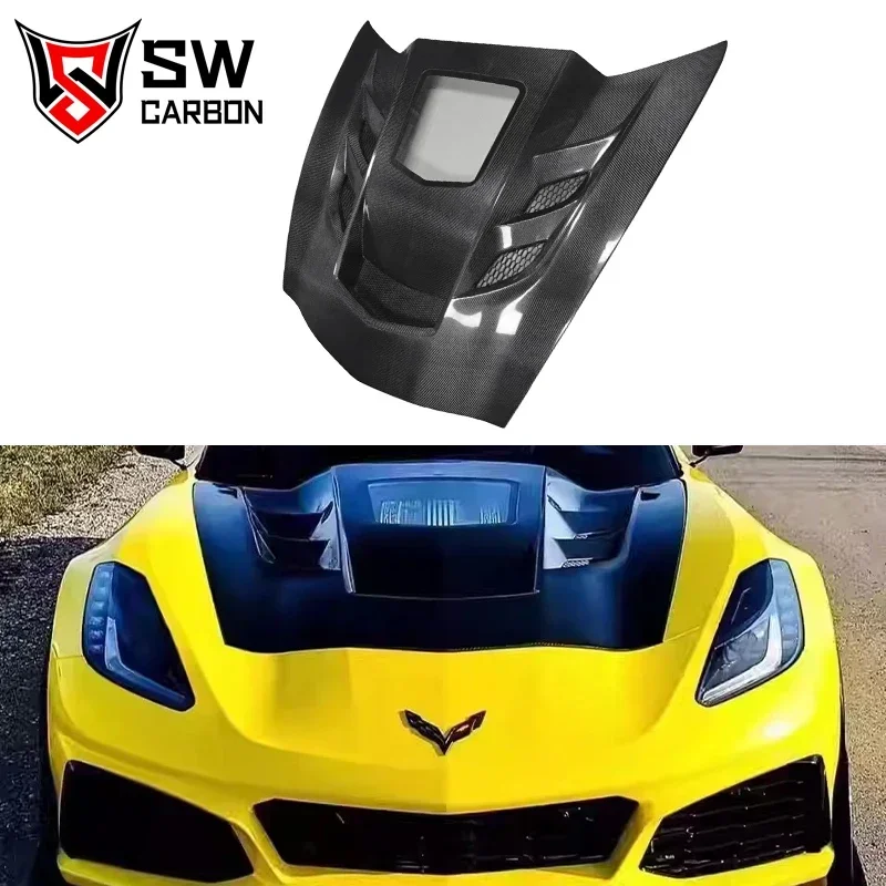 Carbon Fiber Corvette C7 Body Kit for Chevrolet Corvette C7 2013-2019 Front Lip Hood Side Skirts Rear Diffuser Spoiler Bodykit