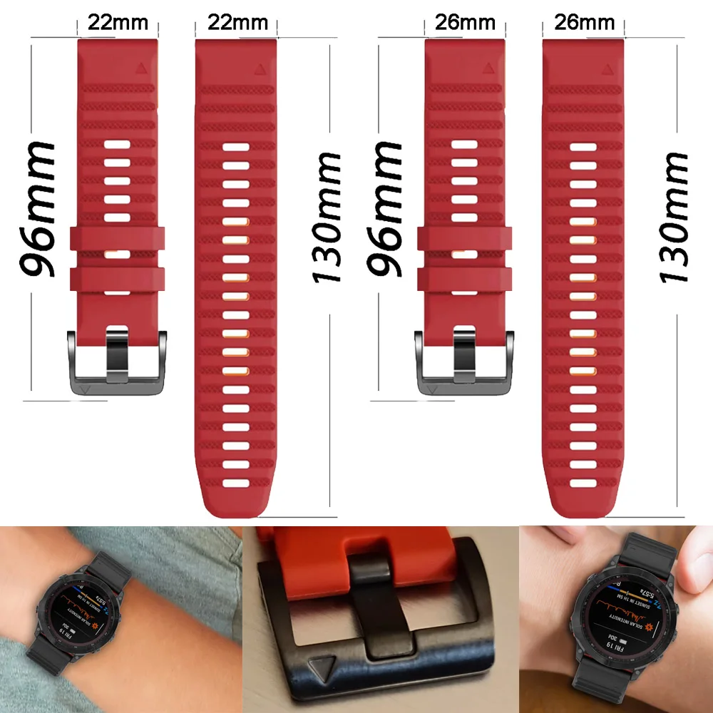 Correas oficiales de 22 y 26mm para reloj inteligente Garmin Fenix 7 7X 6 6X Pro 5 5X Plus Epix Pro 51mm Easyfit Tactix 7 Pro 935 945