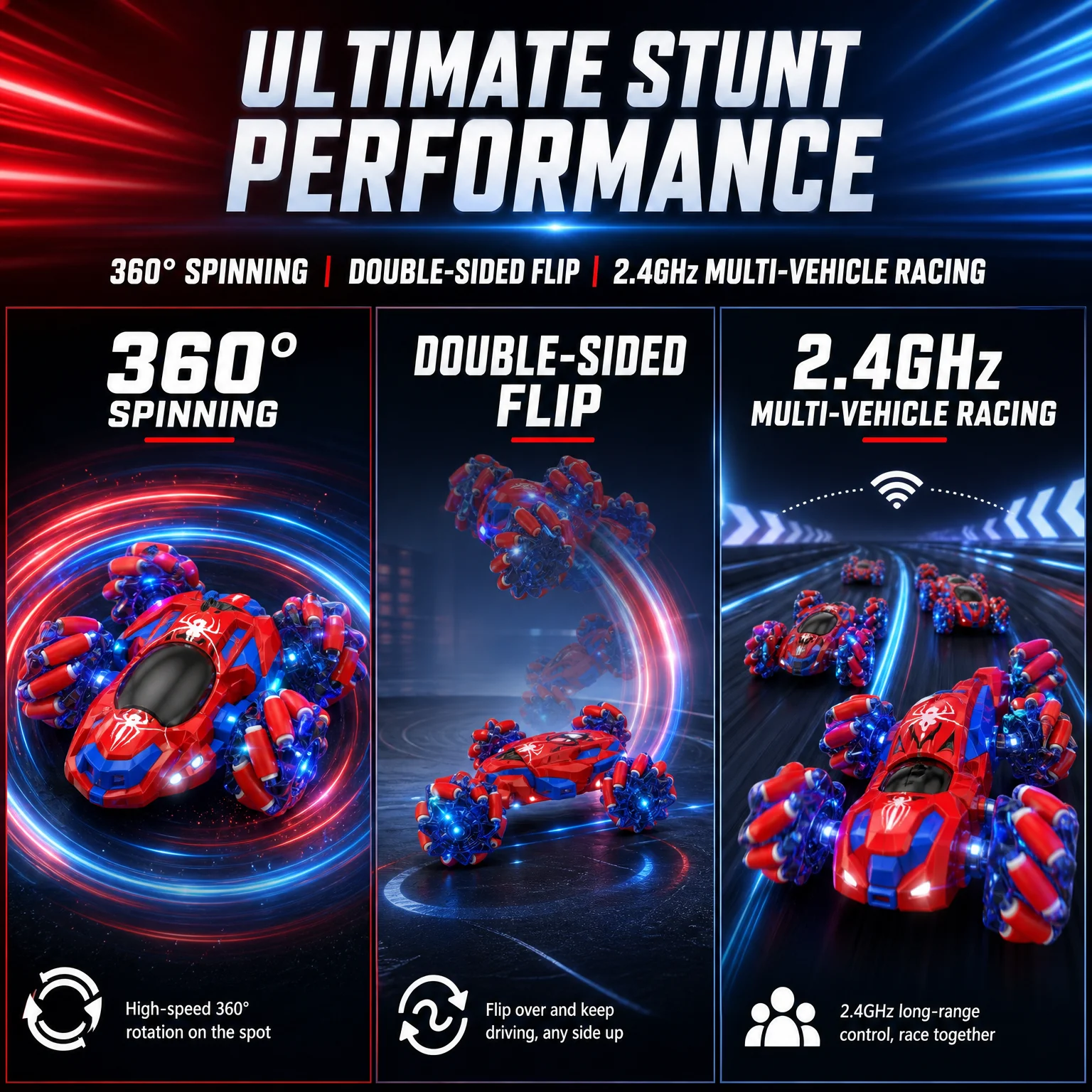 Thumbnail 3 - #10 Trending Double Sided RC Stunt Cars Right Now