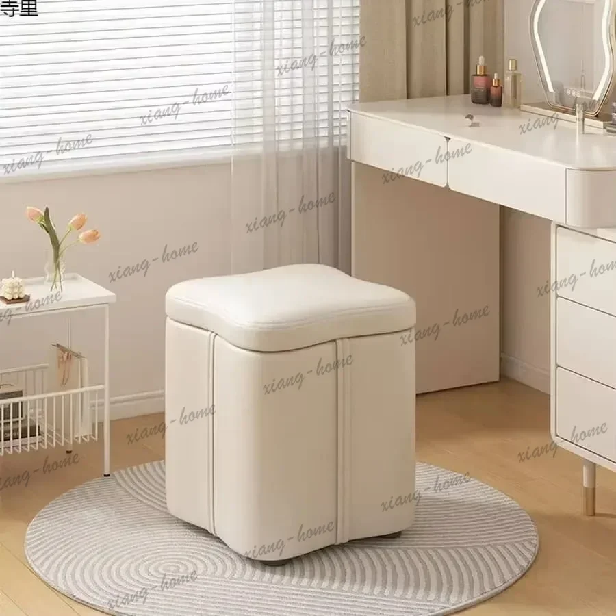 Best Sellers Dressing Stools Armless Leatherwear Entryway Chairs Carrying Storage Stools Makeup Room Footrest Vanity Stool For L