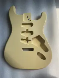 Customized Electric Guitar Barrel Replacement, DIY Body, Unfinished Polar, White Milk, High Quality, ST Guitar Part