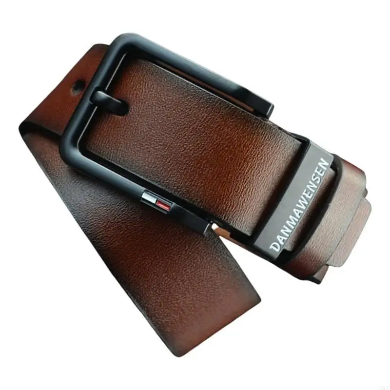 

62CC Men's Pin Buckle Belt Comfortable Waistband For Jeans Pants Various Occasion