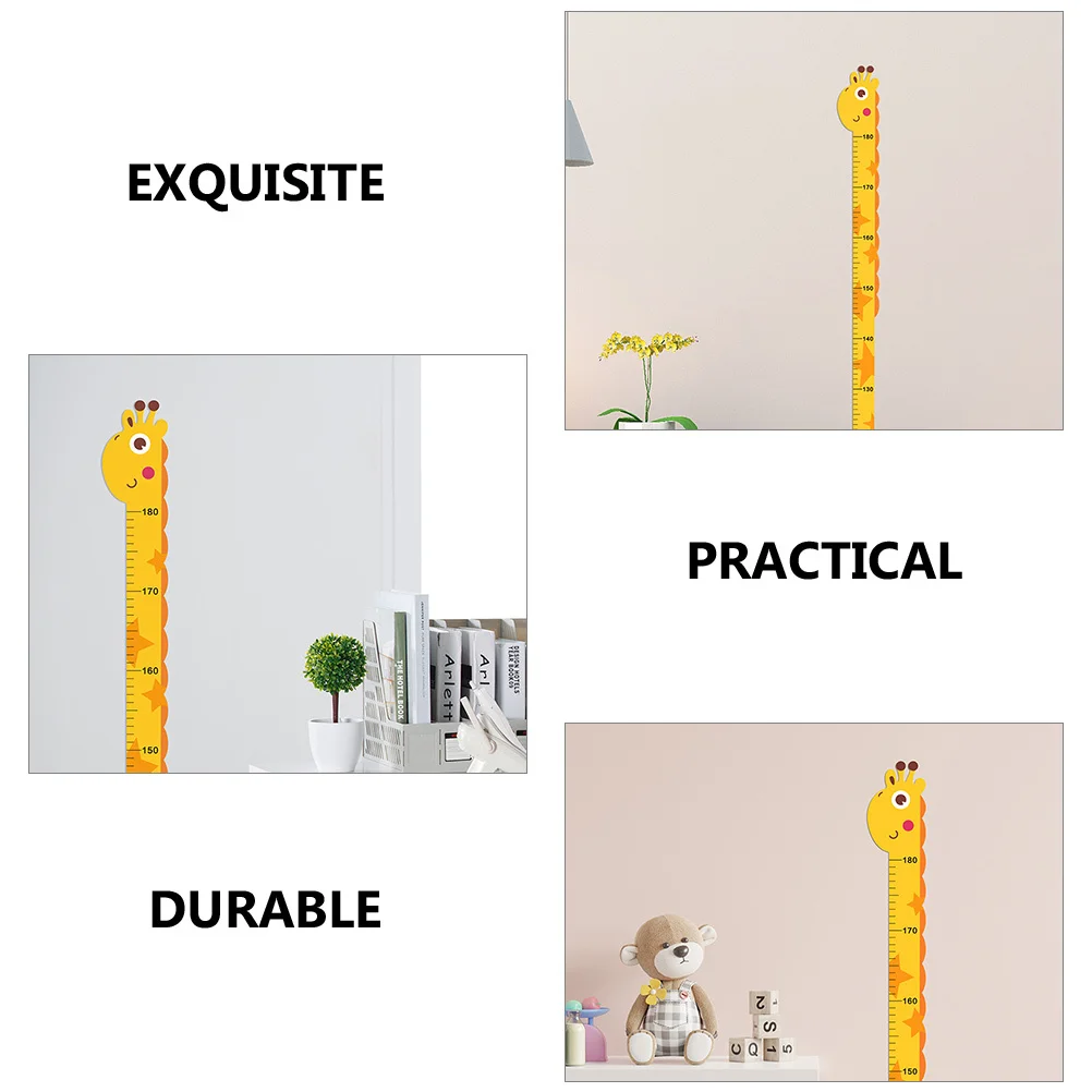 

4Pcs Growth Chart Wall Stickers Height Measurement Decals Removable Kids Room Nursery Decor Height Chart for Kids