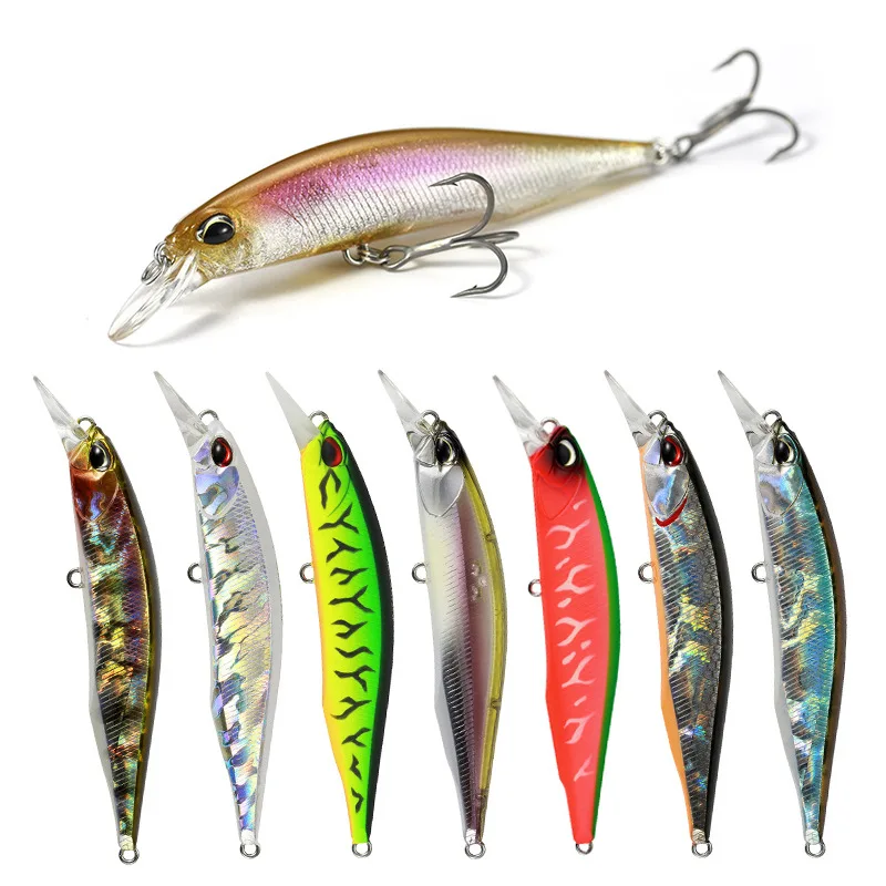 2023 Minnow Fishing Lure 8.5cm 8g Wobbler Bronzing Deep Diving Suspending Lure Trolling Jerkbait Swimbait Artificial Hard Bait