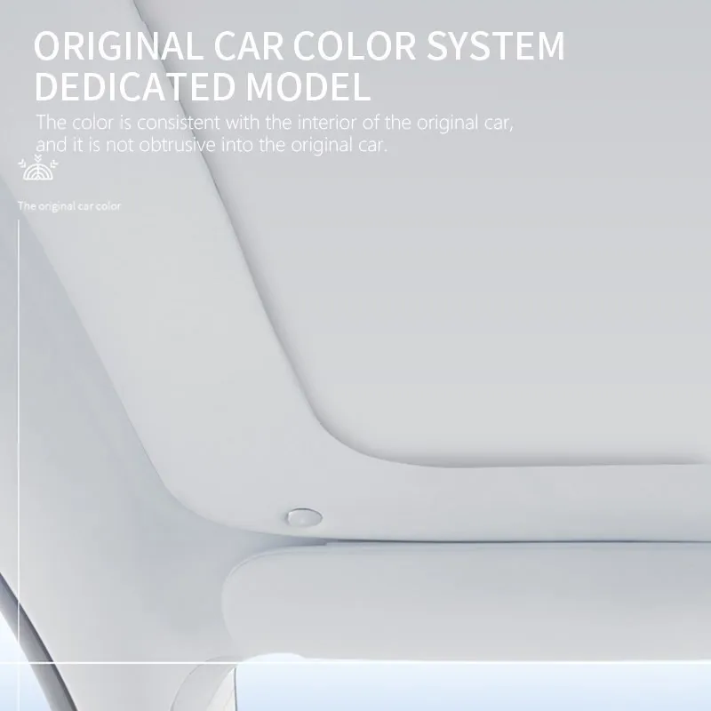 For ModelY 2024 Sunshade Roof Skylight Scroll Original Car Sun Visor For Tesla Model Y 2021-2023 Accessories Retractable