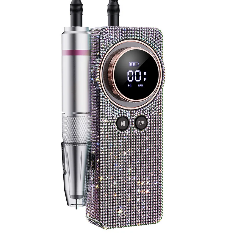 50W Diamond nail polish remover machine, professional nail polish remover, rechargeable nail polisher,Electric manicure machine