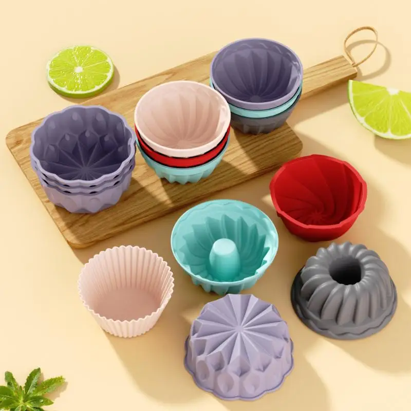 6 Inch Charlotte Cake Pan Silicone Cheesecake Nonstick Round Silicone Baking Mold Cake Molds For Strawberry Shortcake Tart Pie