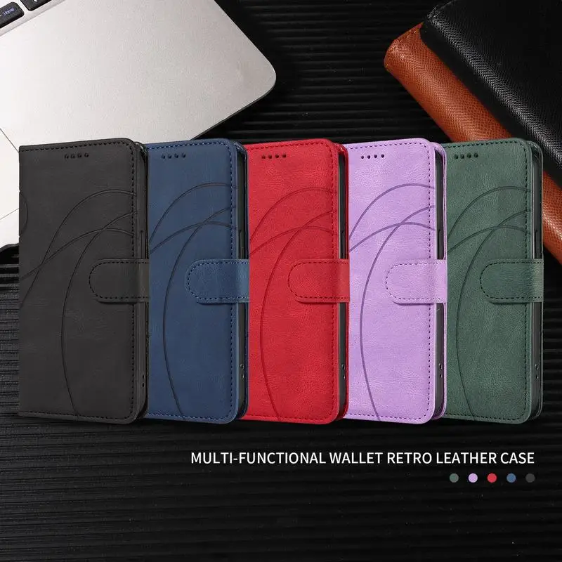 Leather Case For Iphone 16 Pro Max Luxury Stand Flip Cover For Apple 16 Plus Leather Wallet Phone Cases On For Iphone 16 Pro Max