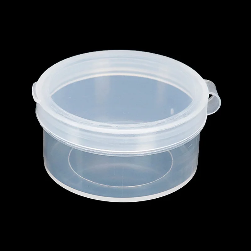 30pcs 4.8x2.5cm Wholesale  Clear Plastic Case For Small Business Mini Sample Bottle Sealing Pot Face Cream Portable Container