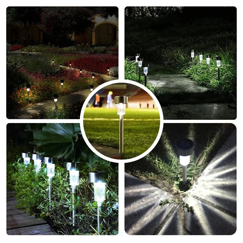 Confezione da 30 luci solari per esterni lampada da giardino percorso paesaggistico impermeabile ad energia solare all'aperto per cortile cortile prato Patio decorativo