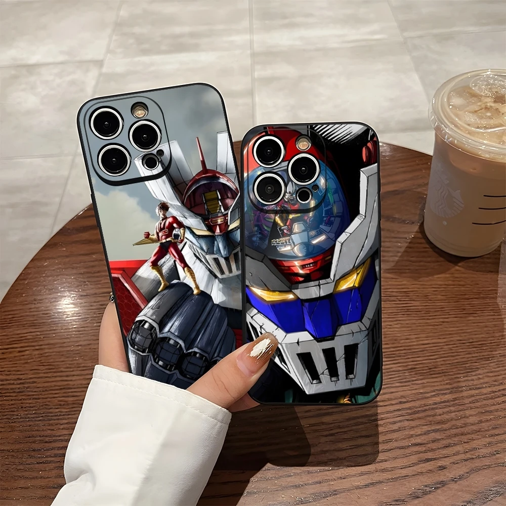 Manga Mazinger Z Anime Phone Case For 15 Pro Max Iphone 14 16 Pro Max 12 15 Plus 13 Pro 11 Xr X Xs 8 7 Plus Silicone Back Cover