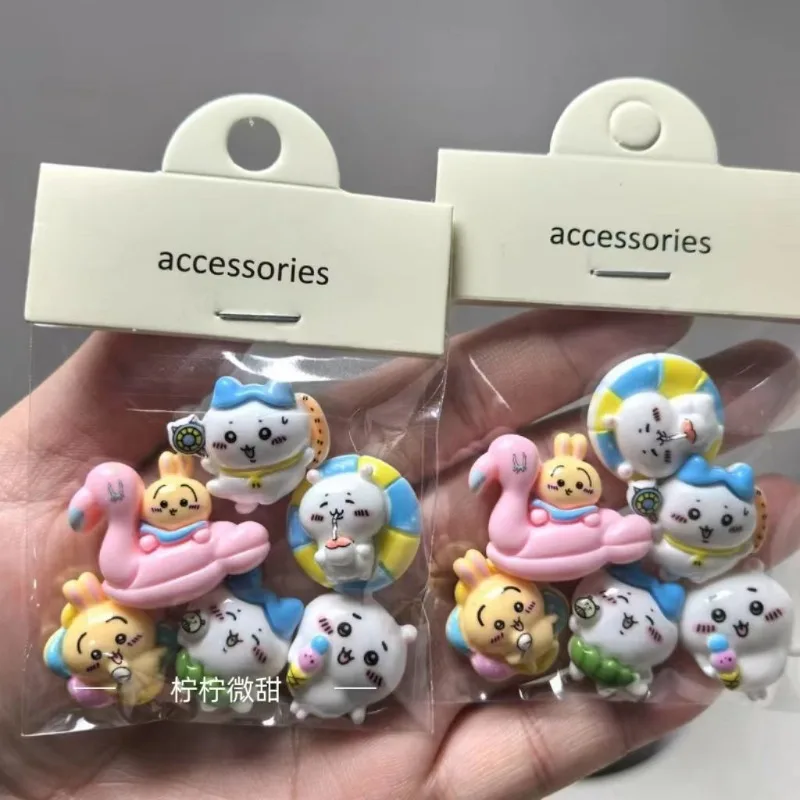 Anime Chiikawa Usagi Resin Cream Glue Decorative Stickers for Battery Car Water Cup Eco-friendly Accessories  Kawaii Gift 2026