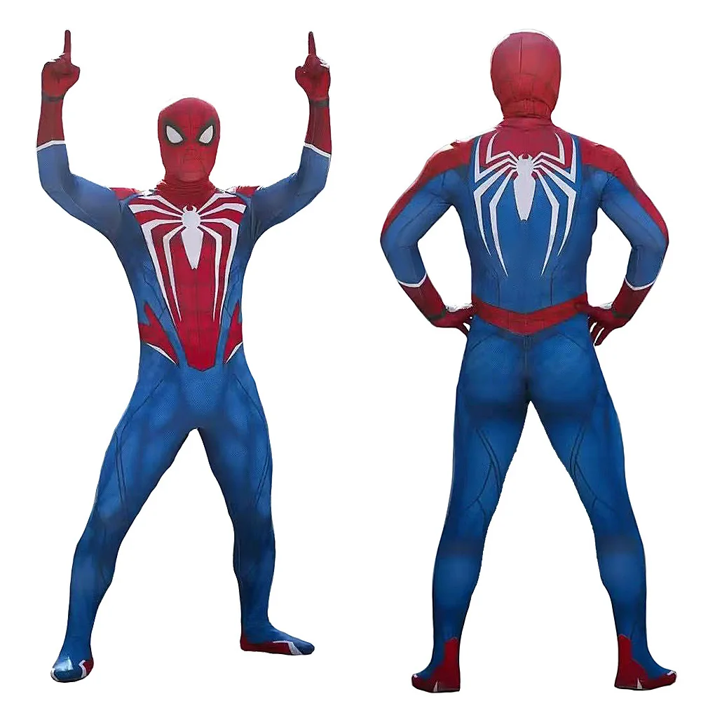 

PS5 Spiderman Cosplay Advanced Suits 3D Printed Spandex Superhero Spidey Boys Outfits Halloween Costume Spider Bodysuit Adult