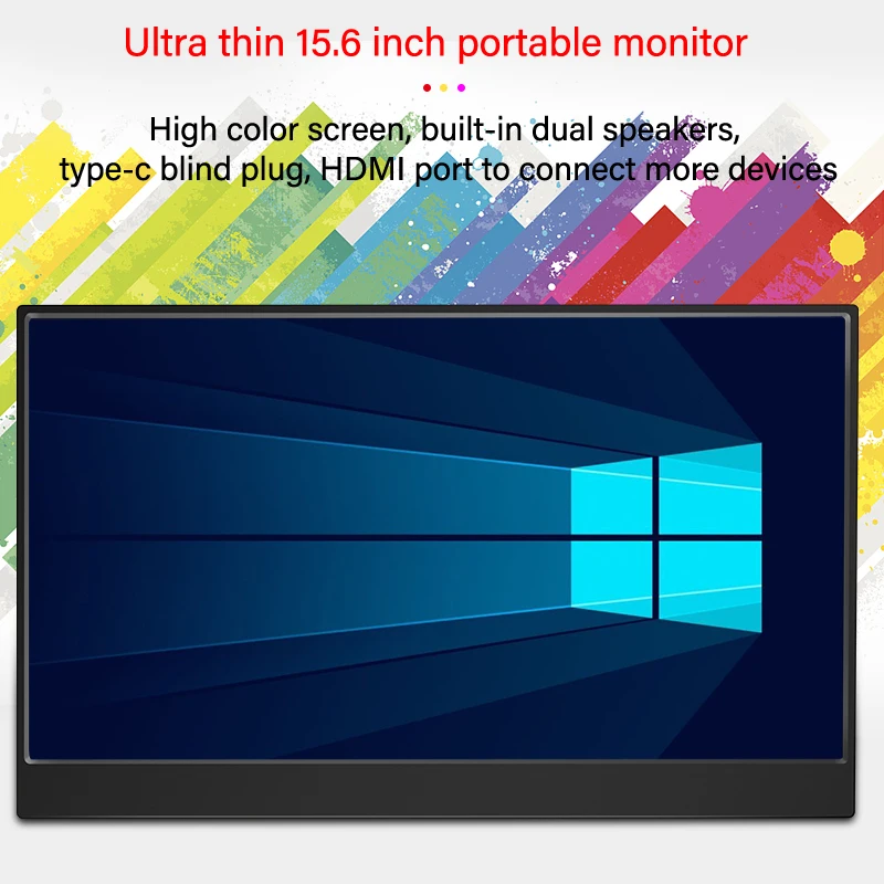 Imagem -03 - Monitor Portátil para Jogos para pc Raspberry pi Laptop Ps4 Xbox360 Switch Hdmi-link Tft Display Lcd 1920x1080p 15.6