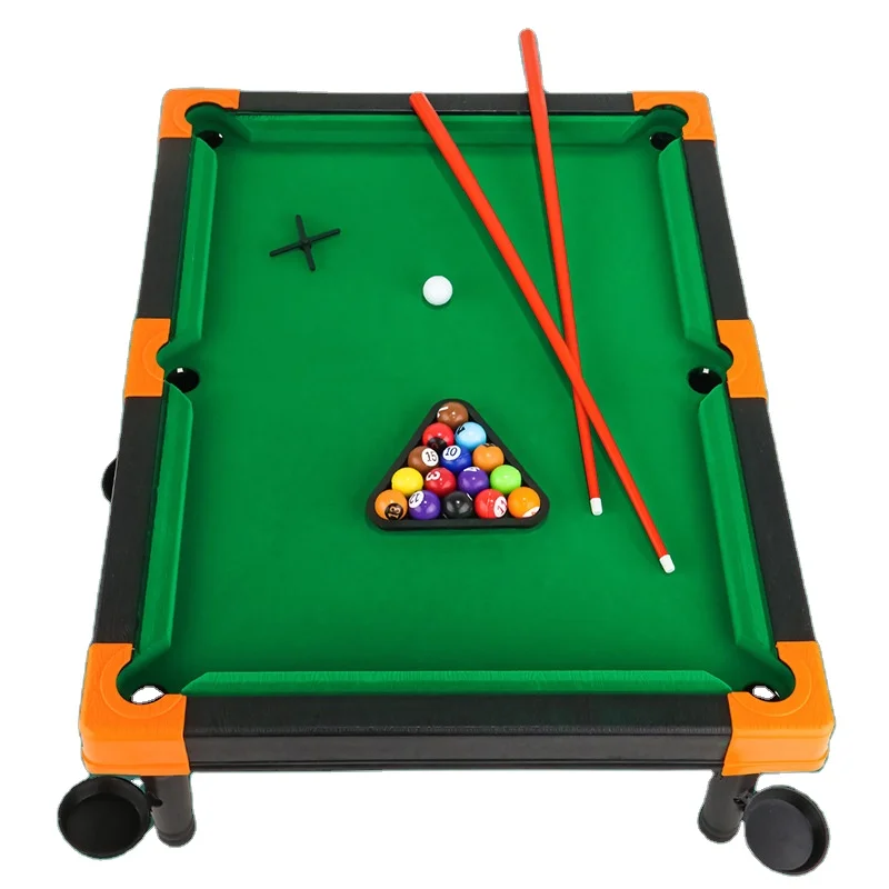 

Multi-Functional Indoor/Outdoor Kids Pool Table Wooden Base with Plastic Top Snooker Billiard Table